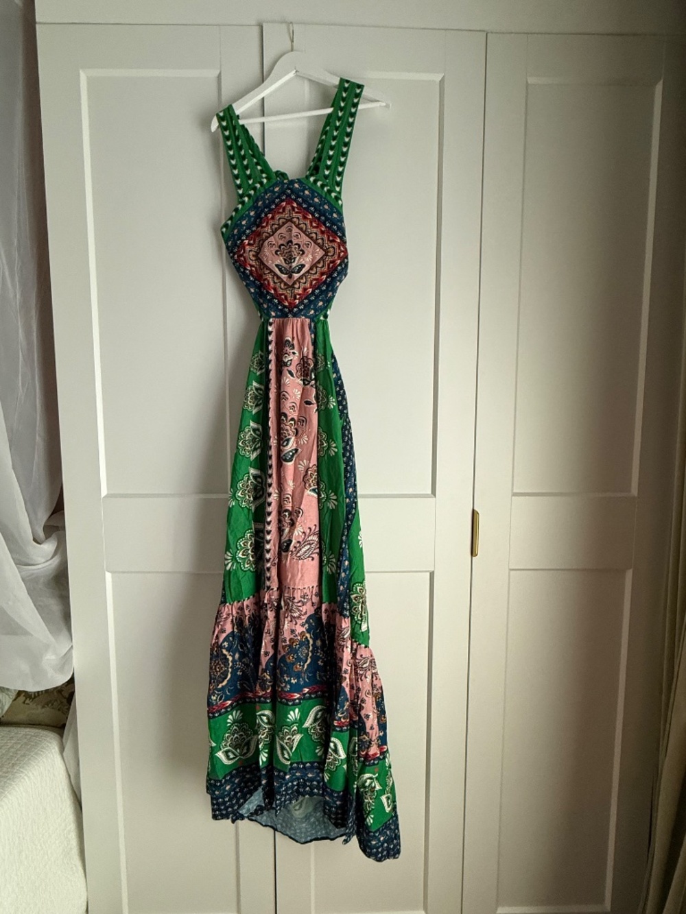 Farm Rio Cutout Halter Dress L Large NWT - Picture 6 of 7